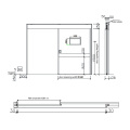 Built-in type Hospital Hermetic clean room Automatic sliding door with foot switch touchless sensor